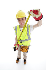 Image showing Apprentice builder or carpenter
