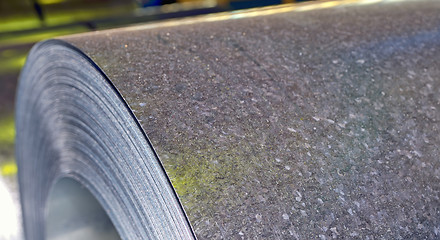 Image showing roll of steel sheet