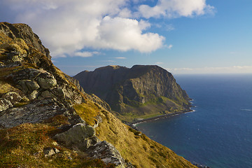 Image showing Coastal cliffs