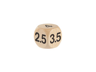 Image showing Single weird dice