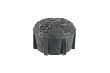 Image showing Plastic box with skulls on it