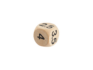 Image showing Single weird dice