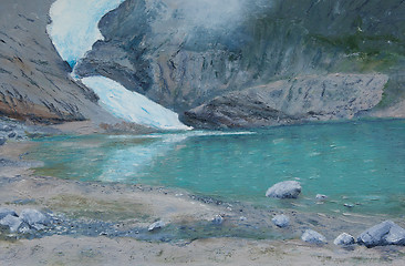 Image showing Painting of a glacier