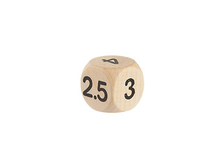 Image showing Single weird dice