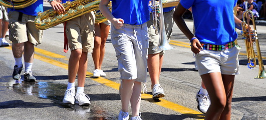 Image showing Marching band.