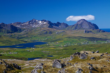 Image showing Scenic view of Lofoten