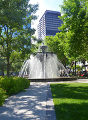 Image showing Downtown with fountain.