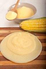 Image showing polenta corn maize flour cream