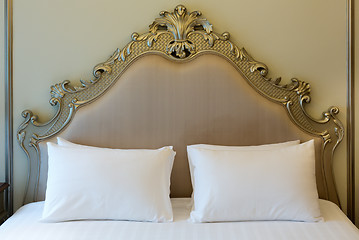 Image showing Double bed in the hotel room