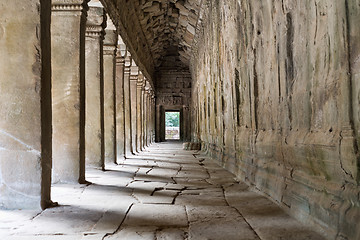 Image showing Outer Corridor of Angkor Wat, Cambodia