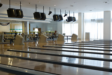 Image showing inside shuts of the bowling center