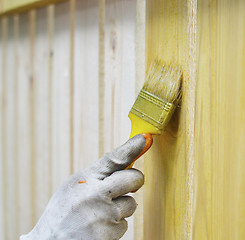 Image showing Wooden fence