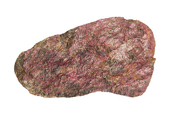 Image showing Eudialyte stone on a white background