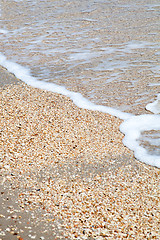 Image showing pebble stones on the sea beach