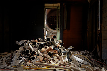 Image showing Scrap metal piled up