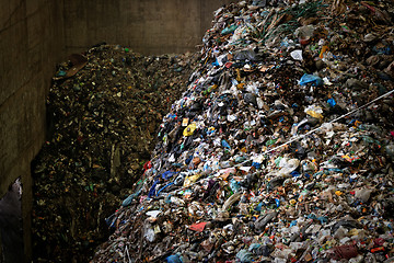 Image showing Large heap of garbage