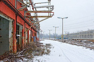 Image showing Landscape with industrial architecture