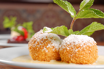 Image showing Delicious hungarian dessert closeup