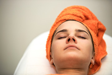 Image showing Young woman in beauty salon