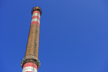 Image showing Large industrial chimney