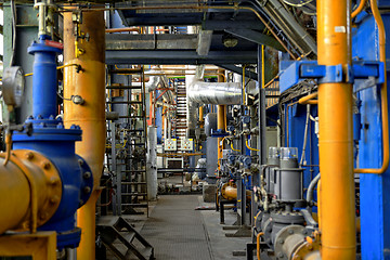 Image showing Industrial interior of a power plant