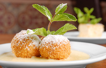 Image showing Delicious hungarian dessert closeup