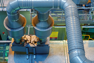 Image showing Large industrial interior with power generator