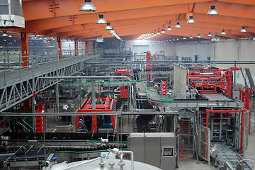 Image showing Beer factory interior