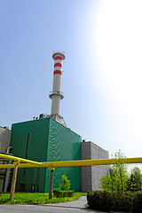 Image showing Sunshine with a thermal power plant