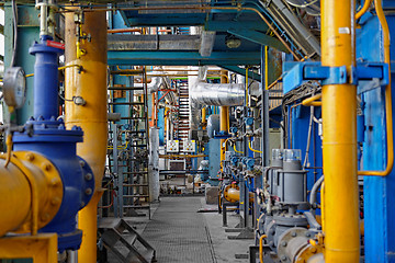 Image showing Industrial interior of a power plant