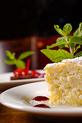 Image showing Delicious hungarian dessert closeup
