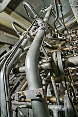 Image showing Large industrial generator closeup