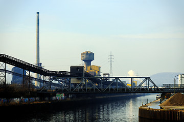 Image showing Landscape with industrial architecture