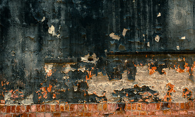 Image showing Cracked industrial concrete background