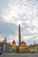 Image showing Landscape with industrial architecture