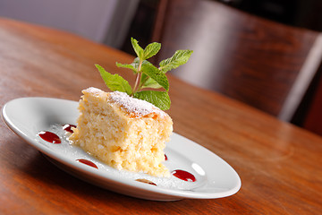 Image showing Delicious hungarian dessert closeup