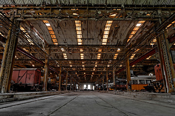 Image showing Interior of a vehicle repair station