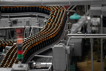 Image showing Beer factory interior