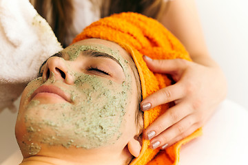 Image showing Young woman in beauty salon