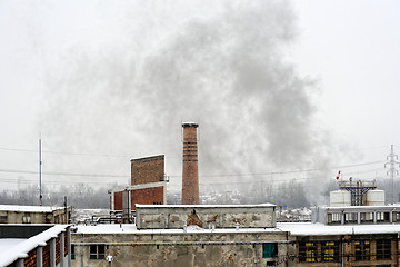 Image showing Landscape with industrial architecture