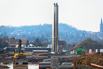 Image showing Landscape with industrial architecture