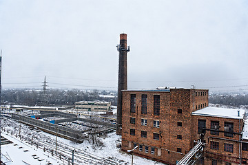 Image showing Chemical waste dump with a lot of barrels