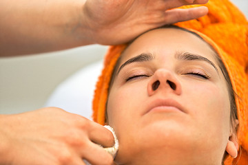 Image showing Young woman in beauty salon