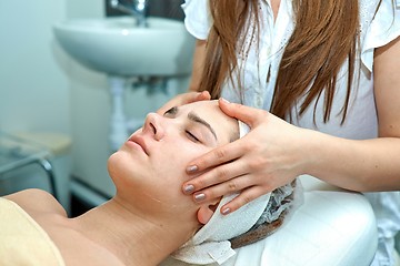 Image showing Healthcare treatment at the beauty salon