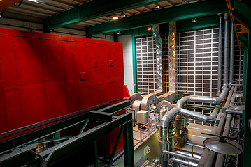 Image showing Large industrial interior with power generator