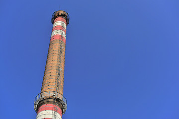 Image showing Large industrial chimney