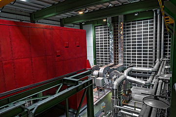 Image showing Large industrial interior with power generator