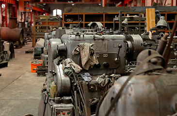 Image showing Industrial machines in a factory 