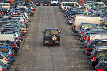 Image showing Parking lot outdoors