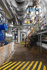 Image showing Industrial interior of a power plant